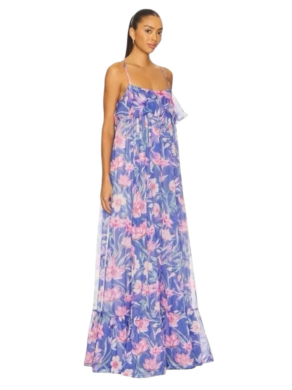PatBo Amaryllis Floral Maxi Dress